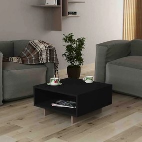 Τραπέζι σαλονιού Hola pakoworld ανθρακί 60x60x32εκ