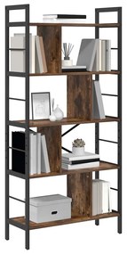 vidaXL Ράφι Βιβλίων Καπνιστό Δρύς 75 x 30 x 156 εκ. Επεξεργασμένο ξύλο