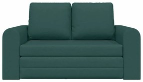 vidaXL Κρεβάτι καναπές Σκούρο πράσινο 148 x 71 x 83 εκ. ύφασμα
