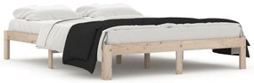 Πλαίσιο Κρεβατιού 150 x 200 εκ. Μασίφ Ξύλο King Size - Καφέ