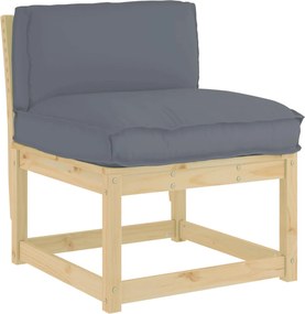 vidaXL Μαξιλάρι Ανθρακί 70 x 40 x 12 cm Ύφασμα Όξφορντ