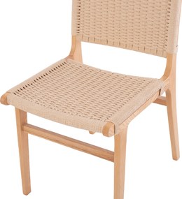 ΚΑΡΕΚΛΑ IGNACIO RUBBERWOOD ΣΧΟΙΝΙ ΦΥΣΙΚΟ HM9330.01 50X60X87Υεκ.
