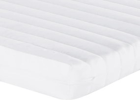 vidaXL Στρώμα Αφρού 7 Ζωνών Σκληρότητα 20 ILD Λευκό 140 x 190 εκ.