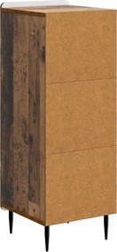 vidaXL Πλαϊνό γραφείο Παλαιωμένο ξύλο 34,5 x 33 x 92 εκ.
