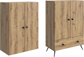 vidaXL Σέτ Ντουλαπιών 2 τμχ. Artisan Δρυς Επεξεργασμένο Ξύλο