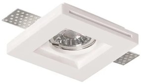 Σποτ χωνευτό γύψινο λευκό τετράγωνο 11001-C1 SQ10 Sun Light-11001-C1 SQ10-Λευκό 11001-C1 SQ10
