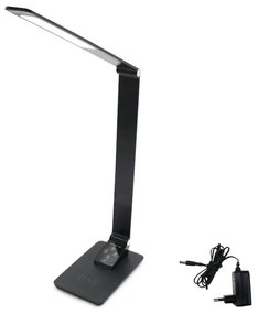 Adeleq Φωτιστικό Γραφείου - Πορτατίφ LED 9.5W 230V Σε 12VDC CCT 420lm Με Ασύρματη Φόρτιση Έως 10W Μαύρο 0-961