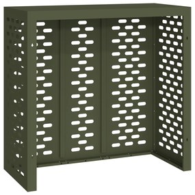 vidaXL Κάλυμμα Κλιματιστικού  - Ελιά, 110x50x105 εκ, Ατσάλι