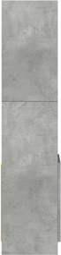 vidaXL Ντουλάπι Γκρι Σκυρ. 92x33x140 εκ. από Επεξεργασμένο Ξύλο
