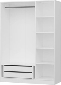 Τριφυλλη Ντουλαπα Λευκο KALEO 190 52x135x235