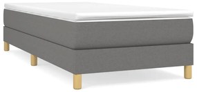 ΚΡΕΒΑΤΙ BOXSPRING ΜΕ ΣΤΡΩΜΑ ΣΚΟΥΡΟ ΓΚΡΙ 90X200 ΕΚ. ΥΦΑΣΜΑΤΙΝΟ 3144144