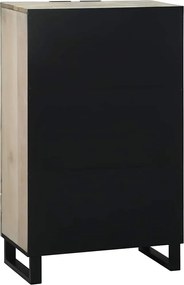 vidaXL Ντουλάπες &amp; ράφια αποθήκευσης μέσων Λευκό και Μαύρο