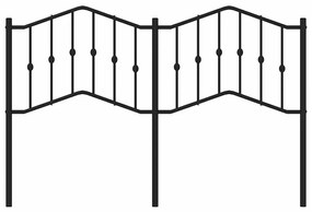 vidaXL Κεφαλάρι Μαύρο 150 εκ. Μεταλλικό