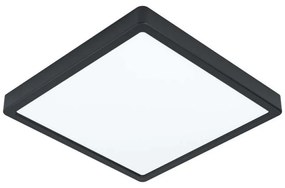 Φωτιστικό Οροφής-Πλαφονιέρα 99271 Fueva Led 285X285 Black 3000K Eglo Metal, Plastic