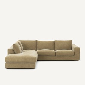 Γωνιακός καναπές από βελούδο stonewashed, Skander