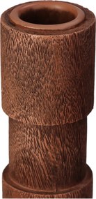 Κηροπήγιο ArteLibre Καφέ Polyresin 8.8x8.8x29.5cm