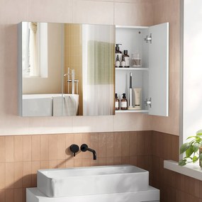 Καθρέφτης Μπάνιου Με Ντουλάπια (90x15x60) Vasagle BBK032W01