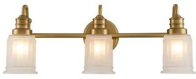 Απλίκα Φωτιστικό Μπάνιου 3xG9 IP44 Swell Elstead Lighting QZ-SWELL3-BB-BATH Ορείχαλκος