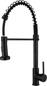 Μπαταρία βρύσης κουζίνας με επεκτεινόμενη κεφαλή - Black - 802356