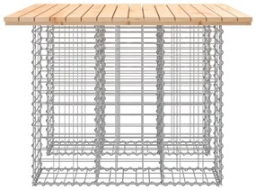 Παγκάκι Κήπου Συρματοκιβώτιο 100x102x72 εκ. Μασίφ Ξύλο Πεύκου - Καφέ