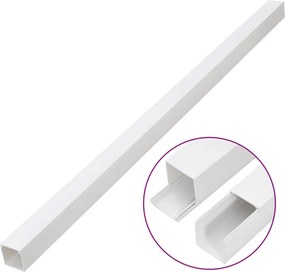 vidaXL Κανάλι Καλωδίων 50 x 25 χιλ. 10 μ. από PVC
