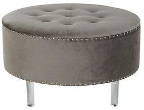 Σκαμπό DKD Home Decor Γκρι Ασημί Ξύλο MDF 80 x 80 x 43 cm