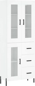 vidaXL Ντουλάπι Λευκό 69,5x34x180 εκ. από Επεξεργασμένο Ξύλο