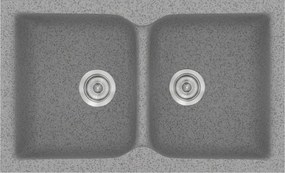 Sanitec Classic 322 (81×50) - Γρανιτένιος νεροχύτης - Granite GREY