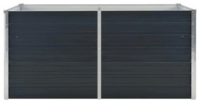 vidaXL Ζαρντινιέρα Ψηλή Ανθρακί 160x80x77 εκ. από Γαλβανισμένο Χάλυβα