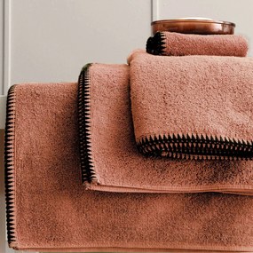 Πετσέτα Προσώπου (50x90) Palamaiki Towels Brooklyn 500gsm Τερακότα