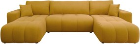 Γωνιακός καναπές Furyn U-Moustardi - 312.00Χ145.00Χ72.00cm