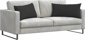 vidaXL Μαξιλάρι Καναπέ 2 pcs Μαύρο 80 x 40 cm ύφασμα
