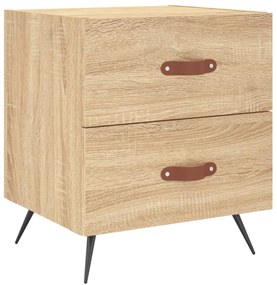 vidaXL Κομοδίνα 2 τεμ. Sonoma Δρυς 40 x 35 x 47,5 εκ. Επεξεργ. Ξύλο