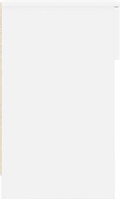 vidaXL Κομοδίνο με συρτάρι Λευκό 20x36x60 cm