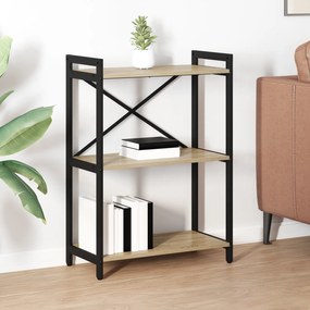 vidaXL Βιβλιοθήκη Sonoma Δρυς 60 x 30 x 83 εκ Επεξεργασμένο ξύλο