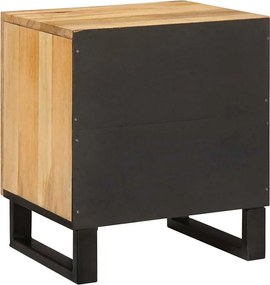 vidaXL Κομοδίνο 2 pcs Φυσικό 40 x 33 x 46 εκ.