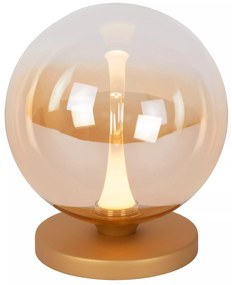 Φωτιστικό Επιτραπέζιο Lucide 13594-04-62 GISELA Μελί (Amber)|Μαύρο Ματ (Black Mat) 2700 K