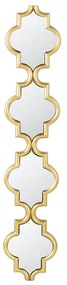 Artekko Mirror MDF Χρυσός Καθρέπτης Τοίχου (24x2.5x119.5)cm Artekko 47637