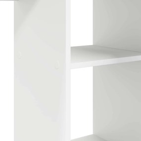 vidaXL Γραφείο Λευκό Επεξεργασμένο Ξύλο 142 x 102 x 73 εκ