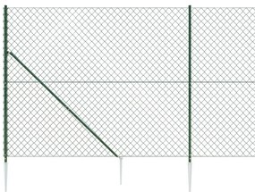 Συρματόπλεγμα Περίφραξης Πράσινο 1,6 x 25 μ. με Καρφωτές Βάσεις - Πράσινο