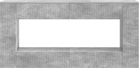 vidaXL Τραπέζι κονσόλας Ριγέ Σκυρόχρωμο Γκρι 155 x 29 x 74 εκ.