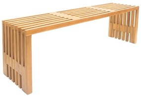 Παγκάκι Zen teak ξύλο σε φυσική απόχρωση 140x35x48εκ. 140x35x48 εκ.