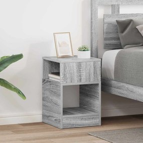 vidaXL End Table 2 pcs Γκρίζο Σονομα 30,5 x 30 x 45 εκ