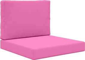 vidaXL Μαξιλάρι Καναπέ Εξωτερικού Χώρου 2 pcs Ροζ Πολυεστέρας