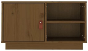 vidaXL Έπιπλο Τηλεόρασης Καφέ Μελί 70x34x40εκ από Μασίφ Ξύλο Πεύκου