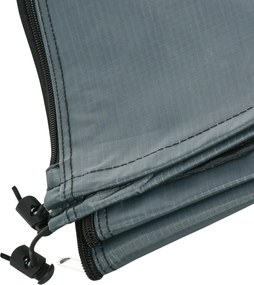 Κάλυμμα ομπρέλας κήπου Αδιάβροχο φερμουάρ Oxford Polyester 70" Γκρι