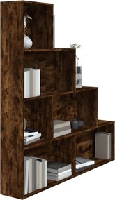 vidaXL Βιβλιοθήκη Καπνιστή Δρυς 155 x 24 x 160 εκ.