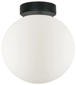 Φωτιστικό Οροφής - Πλαφονιέρα Stone D200 4237000 Black-White Viokef Μέταλλο,Γυαλί