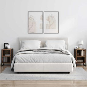 vidaXL Κομοδίνο 2 pcs Παλιό Ξύλο 39.5 x 30 x 50 εκ Επεξεργασμένο ξύλο