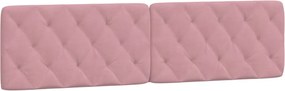 vidaXL Μαξιλάρι για Κεφαλάρι Ροζ 200 εκ. Βελούδο